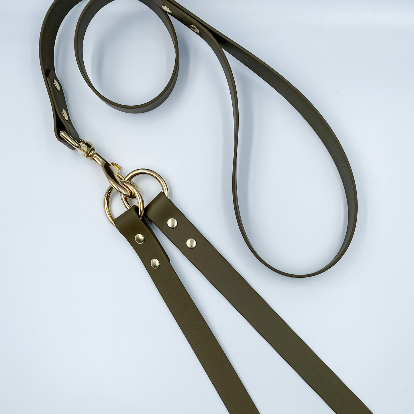 Double / Split Dog Lead - Waterproof BioThane® - Custom Dog Lead