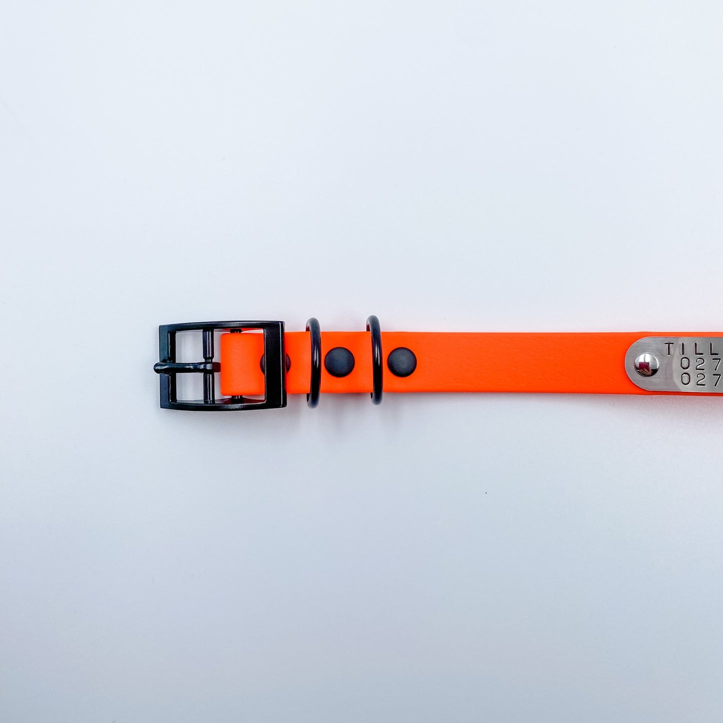 Vegan Leather / Waterproof Biothane - Double D-Ring Dog Collar