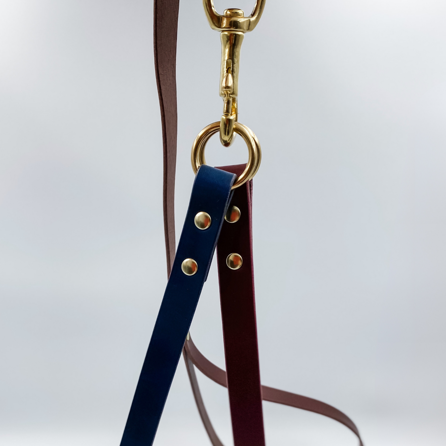 Genuine Leather - Custom Dog Lead - Flat Double/Split