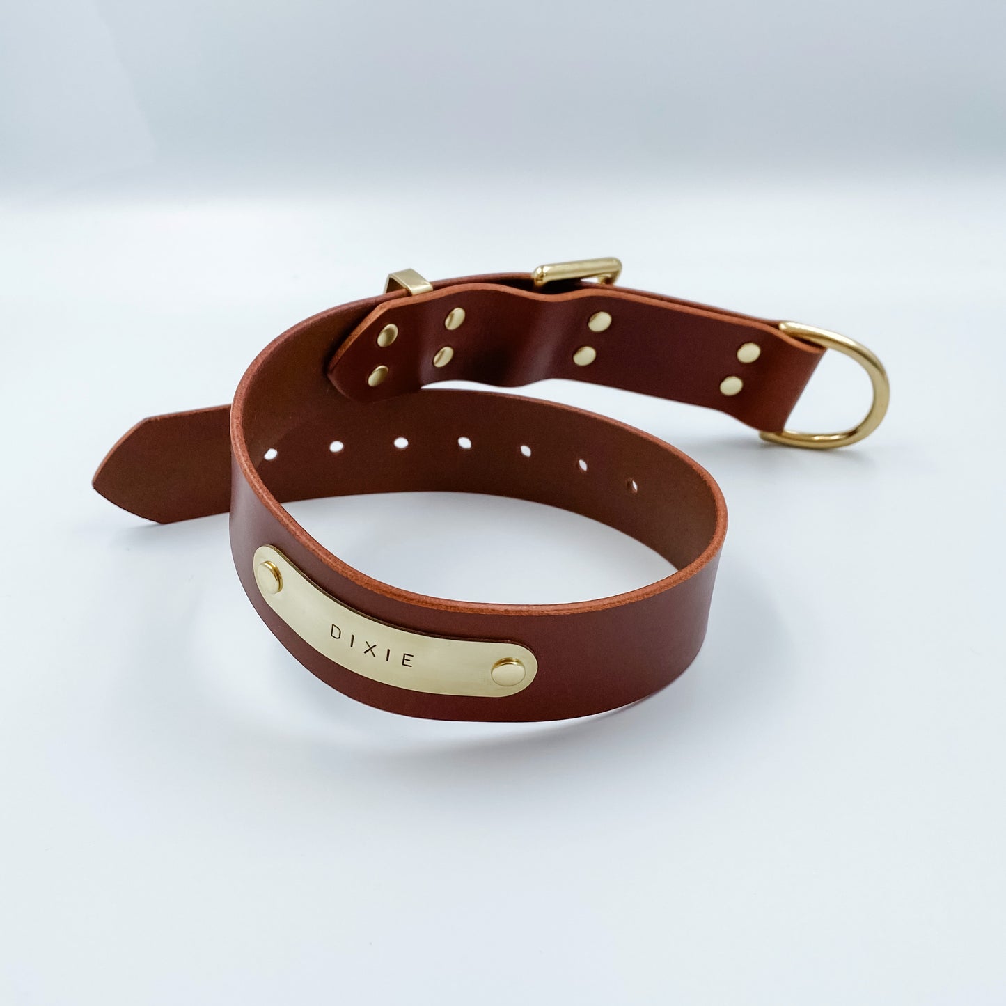 Genuine Leather - D-End Dog Collar