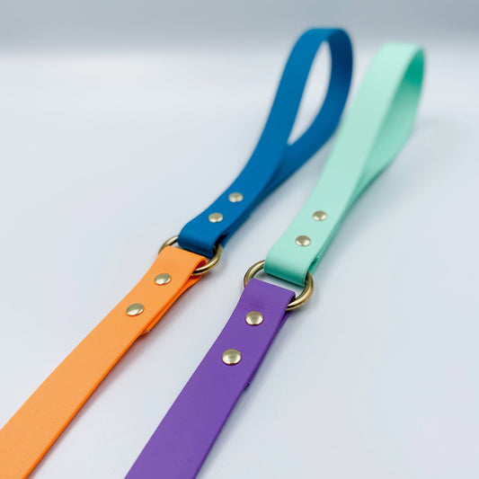 Waterproof BioThane Classic Dog Lead - Custom Dog Lead made in NZ by Kinfolk Leather