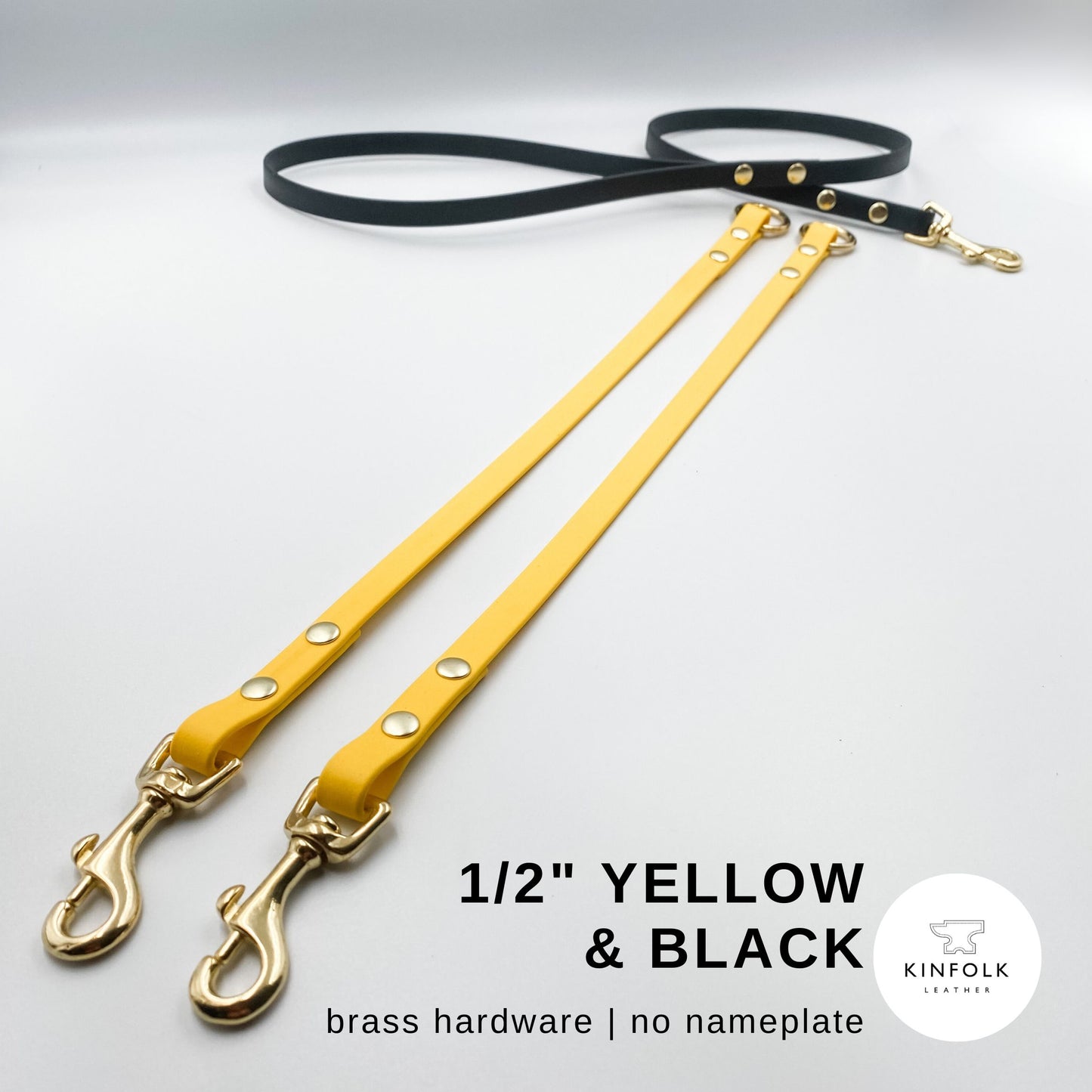 Double / Split Dog Lead - Waterproof BioThane® - Custom Dog Lead