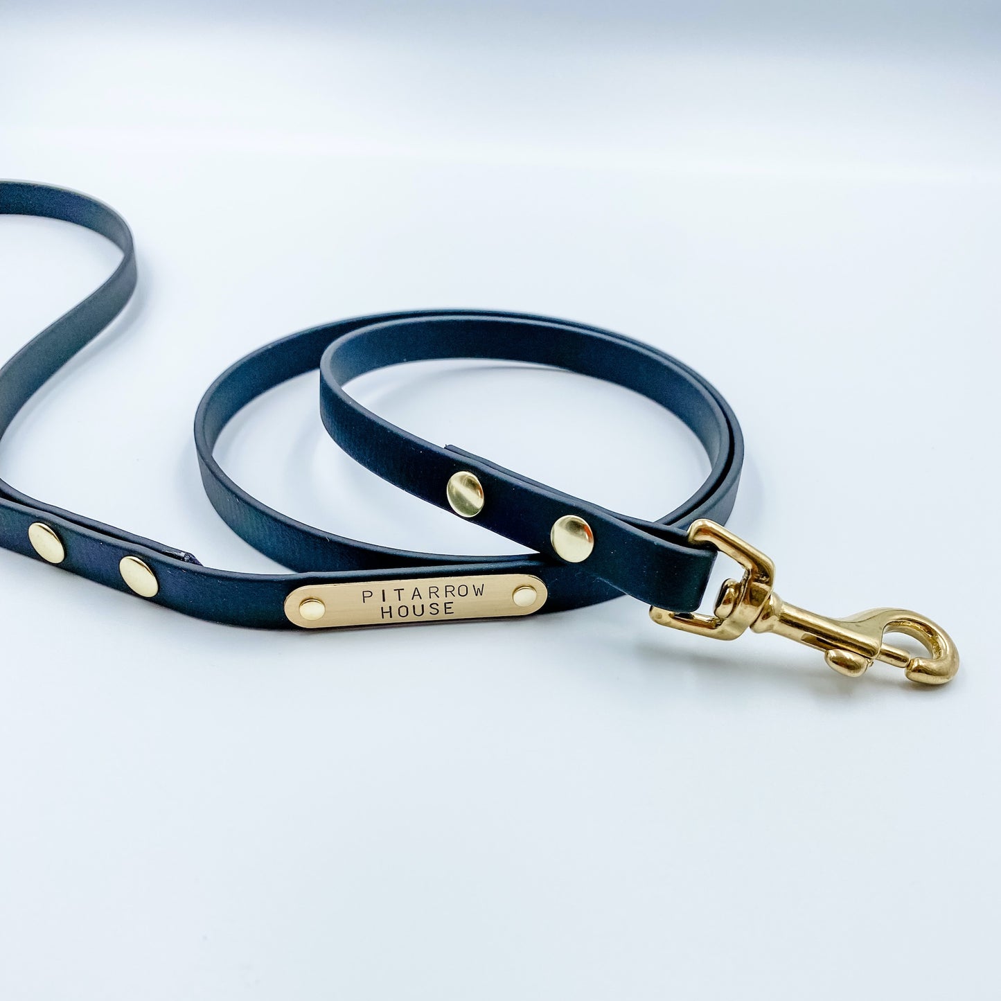 Genuine Leather - Custom Dog Lead - Flat Double/Split