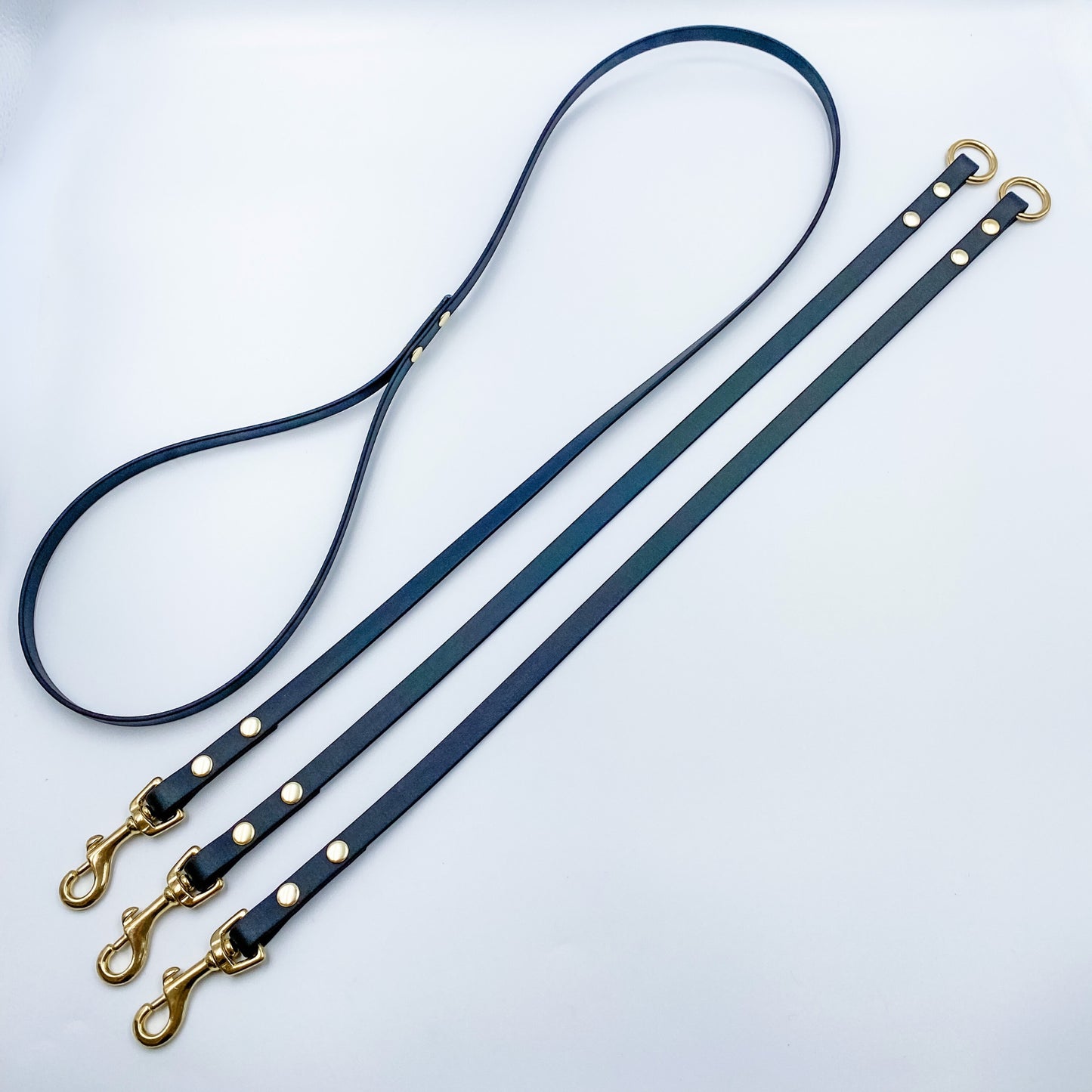 Double / Split Dog Lead - Waterproof BioThane® - Custom Dog Lead