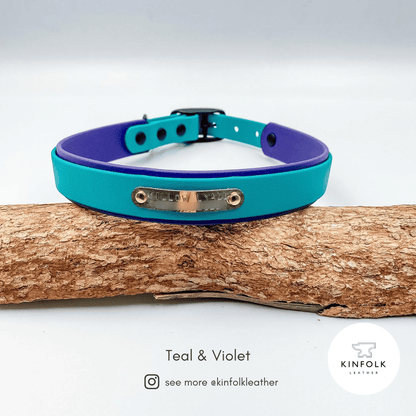 Double Layer BioThane® Dog Collar with Nameplate