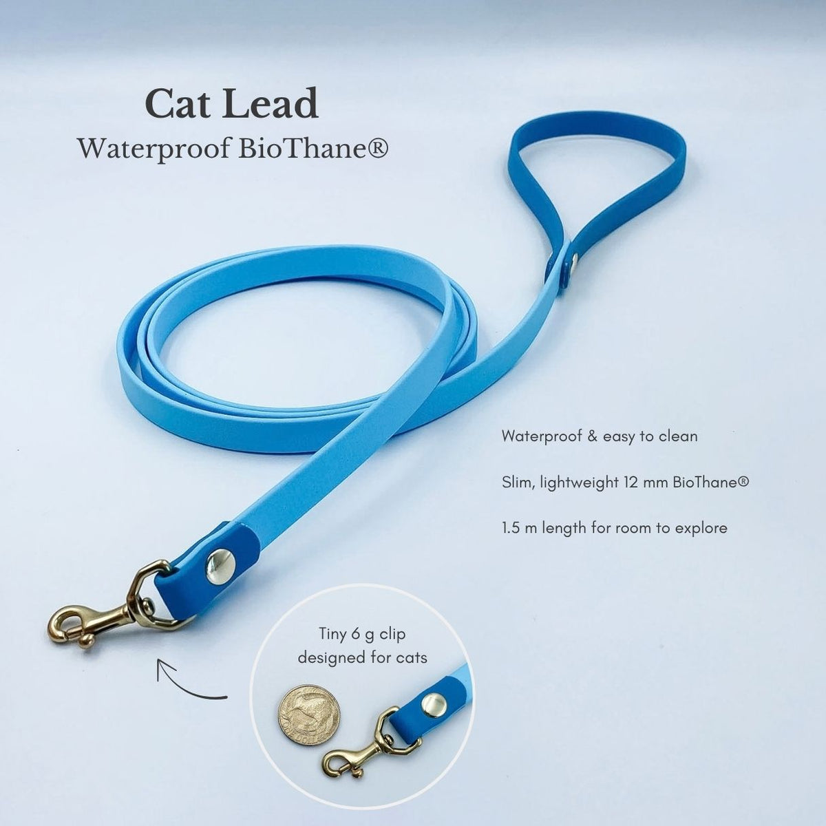 BioThane® Cat Lead | Lightweight 1.5 m Lead