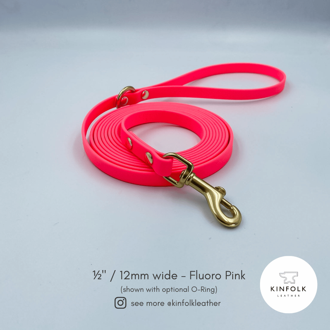 Waterproof BioThane® Long Line Dog Lead with Handle