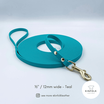 Waterproof BioThane® Long Line Dog Lead with Handle