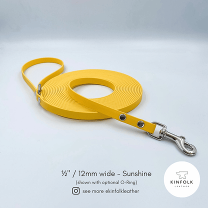 Waterproof BioThane® Long Line Dog Lead with Handle