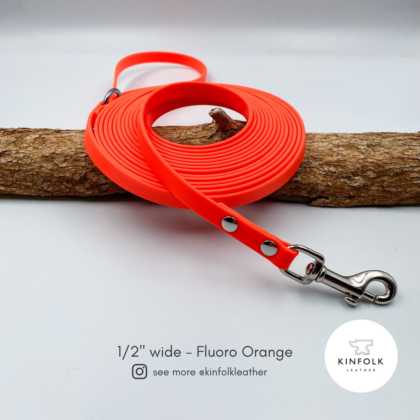Long Line Training Lead with Handle - Waterproof BioThane® - Dog Lead