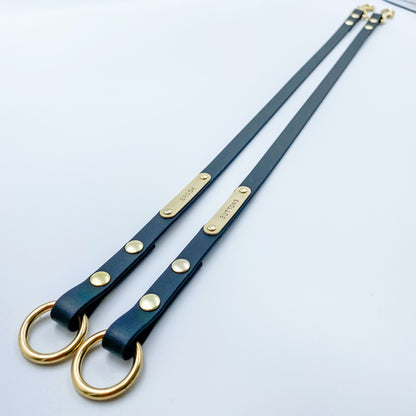 Genuine Leather - Custom Dog Lead - Flat Double/Split