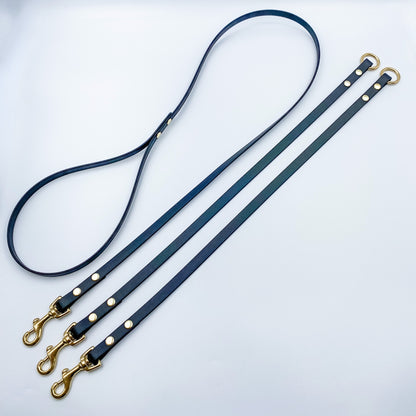 Genuine Leather - Custom Dog Lead - Flat Double/Split