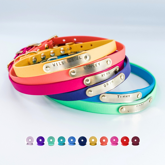 Waterproof Biothane Custom Dog Collars - Made in NZ Kinfolk Leather