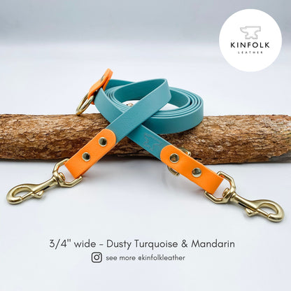 Handsfree Adjustable Lead - Waterproof BioThane® Custom Dog Lead