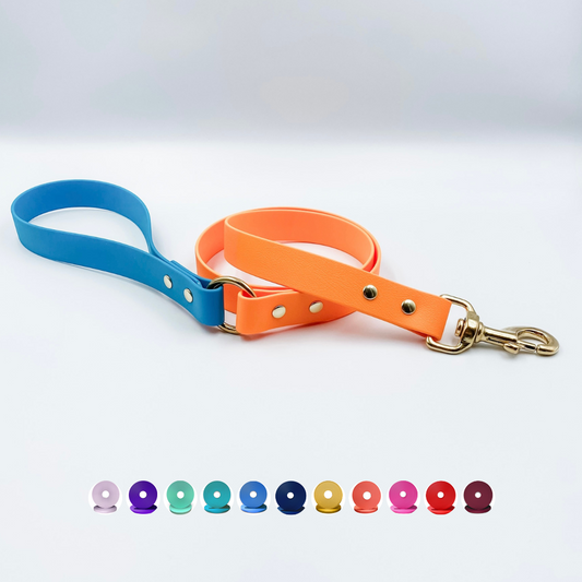 Waterproof BioThane Classic Dog Lead - Custom Dog Lead made in NZ by Kinfolk Leather