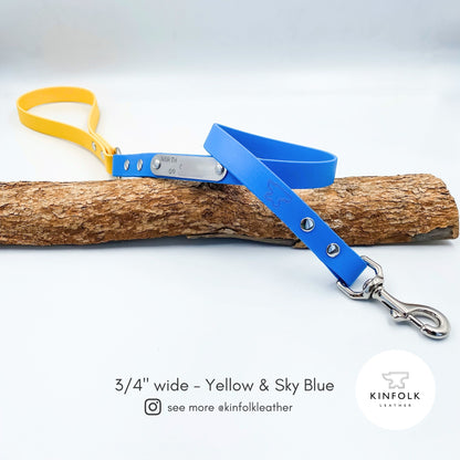 Two Tone Classic Lead – Waterproof BioThane® Custom Dog Lead